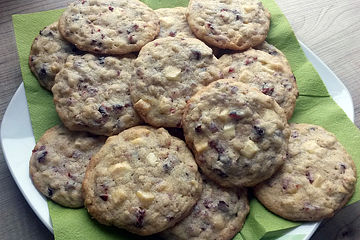 Cranberry-Schoko-Cookies mit Haferflocken