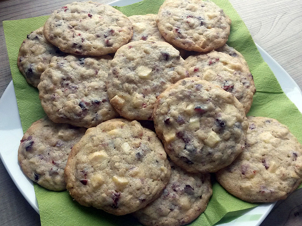 Cranberry-Schoko-Cookies mit Haferflocken von Faltratte| Chefkoch