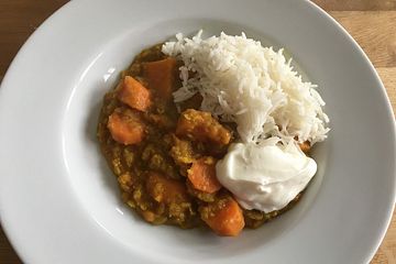 Linsen-Süßkartoffel-Curry