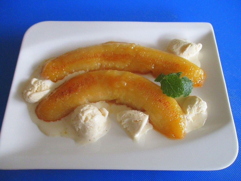 Karamell-Bananen mit Orangenlikör| Chefkoch
