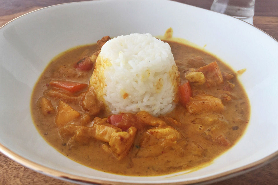 Bestes Mango-Pute-Cashew-Curry