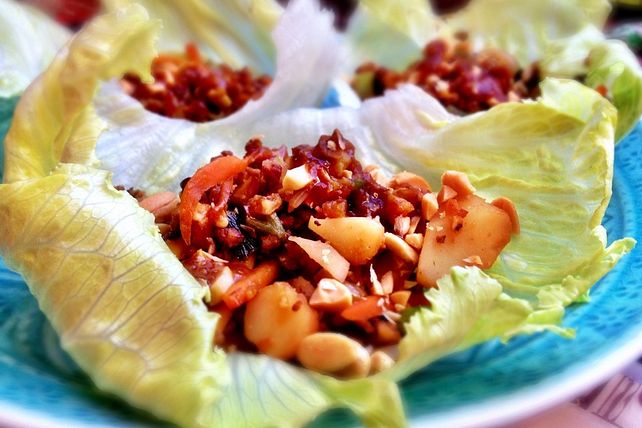 Asiatische Hoisin-Salat-Wraps von energybird| Chefkoch