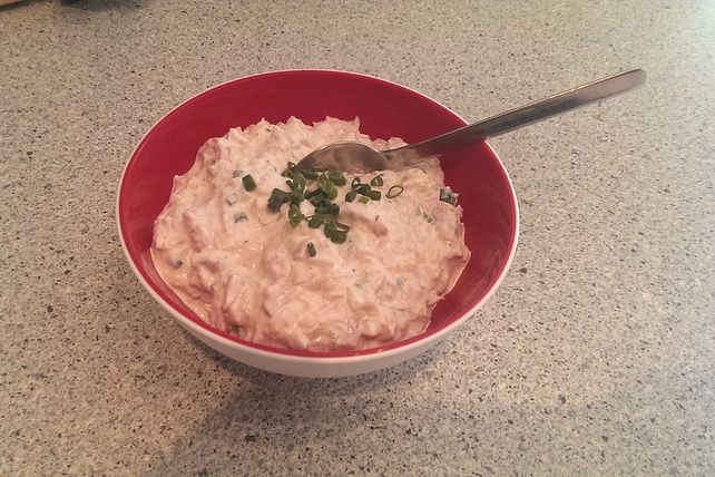 Christians Thunfisch-Creme mit Chiliöl von Curryjunkie| Chefkoch Christians Thunfisch-Creme mit Chiliöl von Curryjunkie| Chefkoch