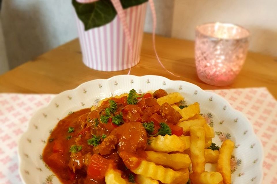 Bratwurst-Paprika-Gulasch