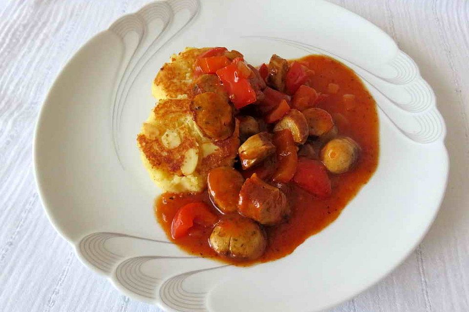 Bratwurst-Paprika-Gulasch