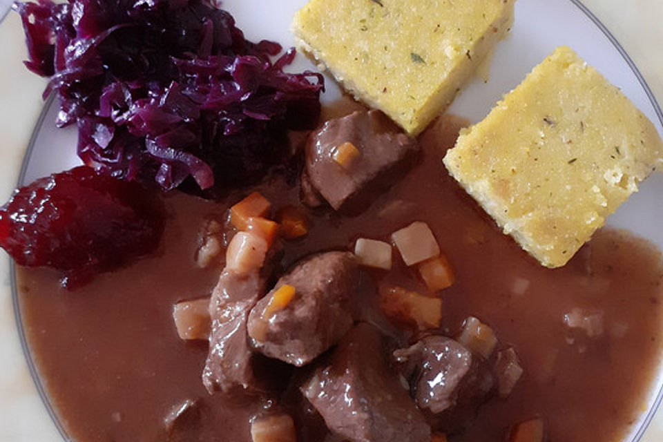 Rotkohl karamellisiert