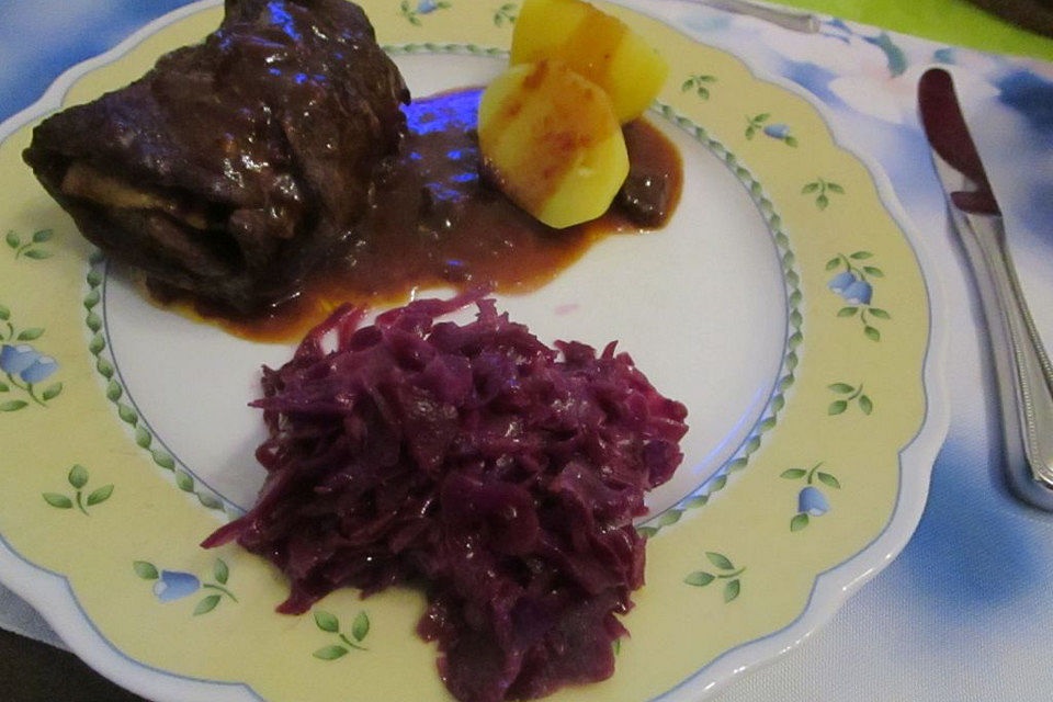 Rotkohl karamellisiert