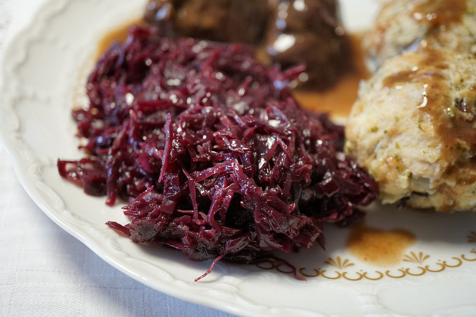 Rotkohl karamellisiert