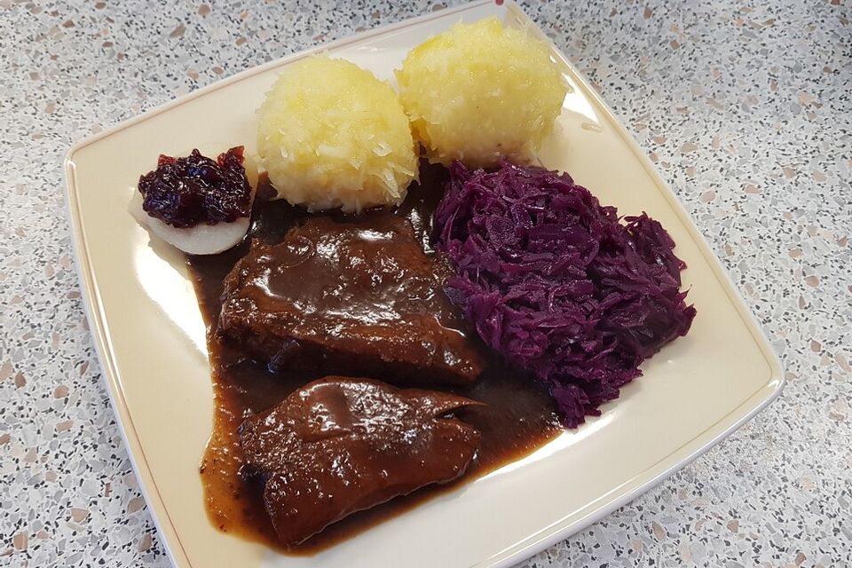 Rotkohl karamellisiert