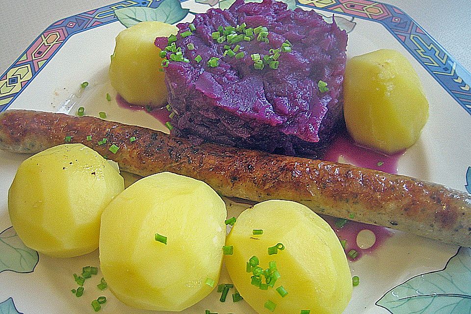 Rotkohl karamellisiert