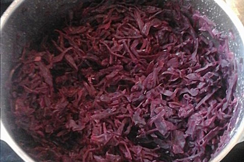 Rotkohl karamellisiert