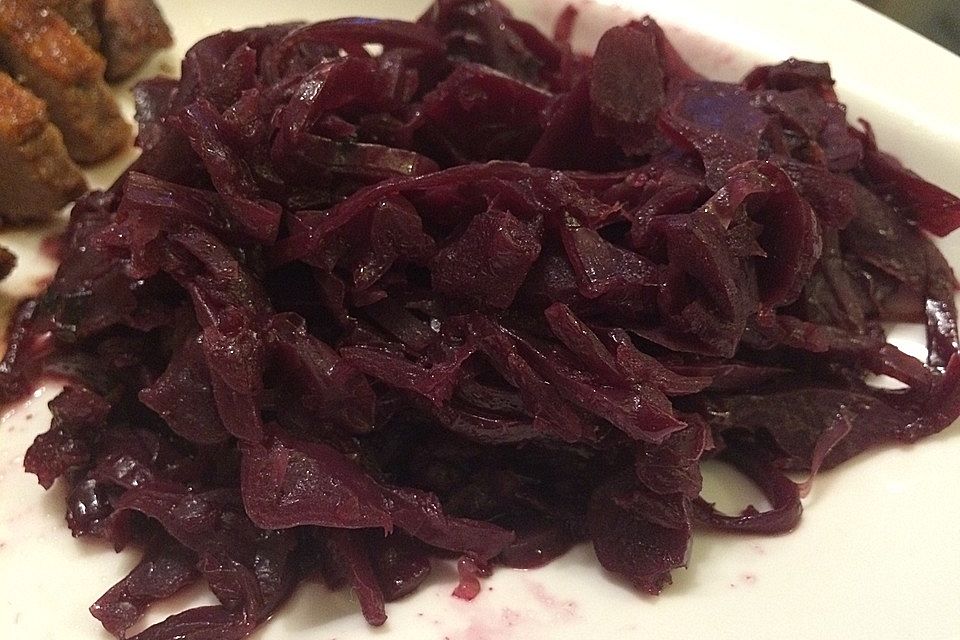 Rotkohl karamellisiert