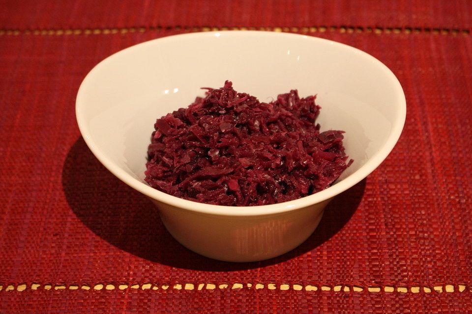 Rotkohl karamellisiert