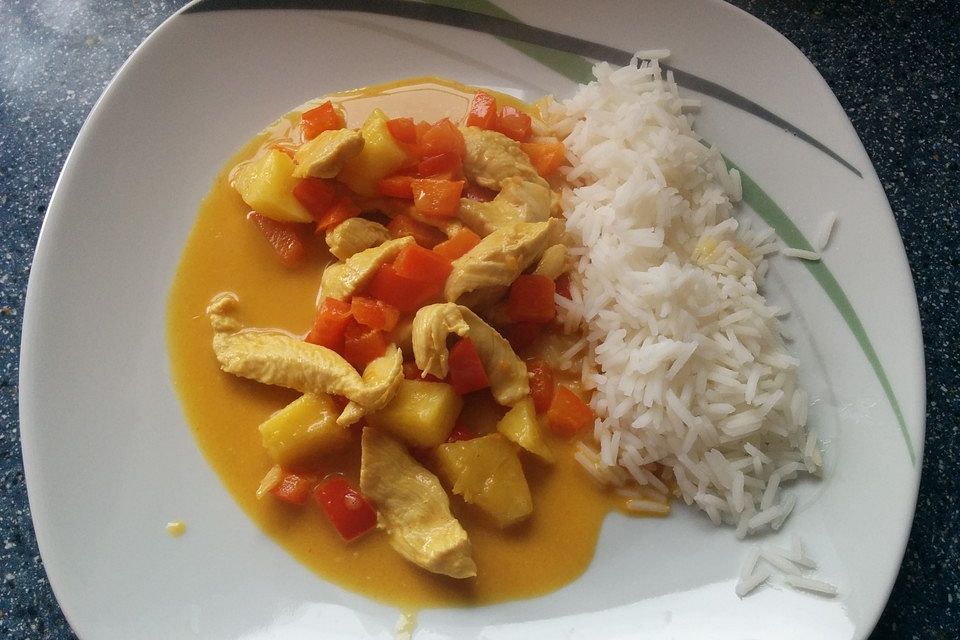 Rotes Thai Hähnchencurry