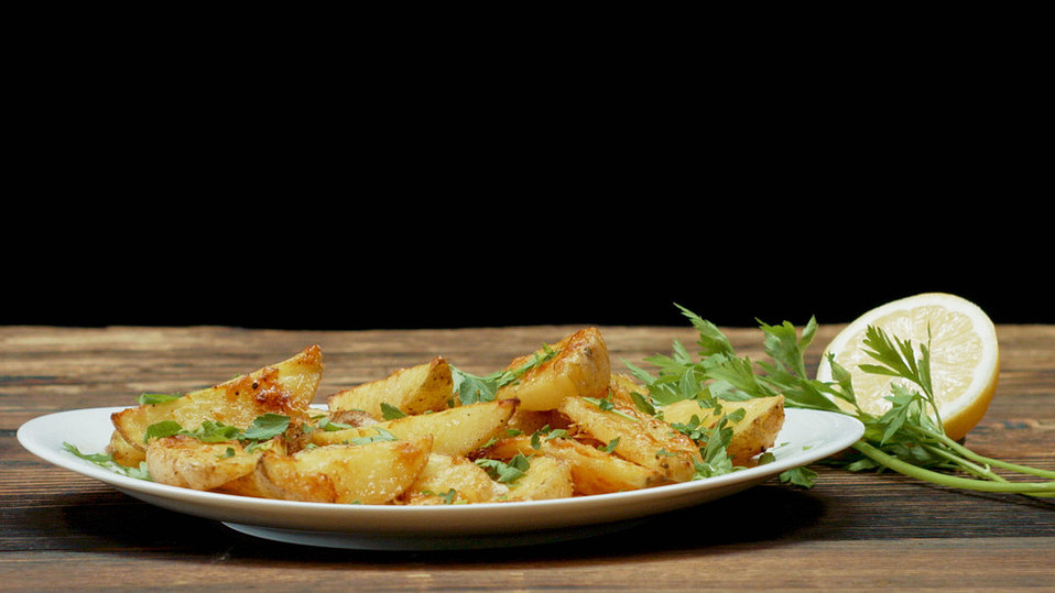 Parmesan-Zitronen-Wedges