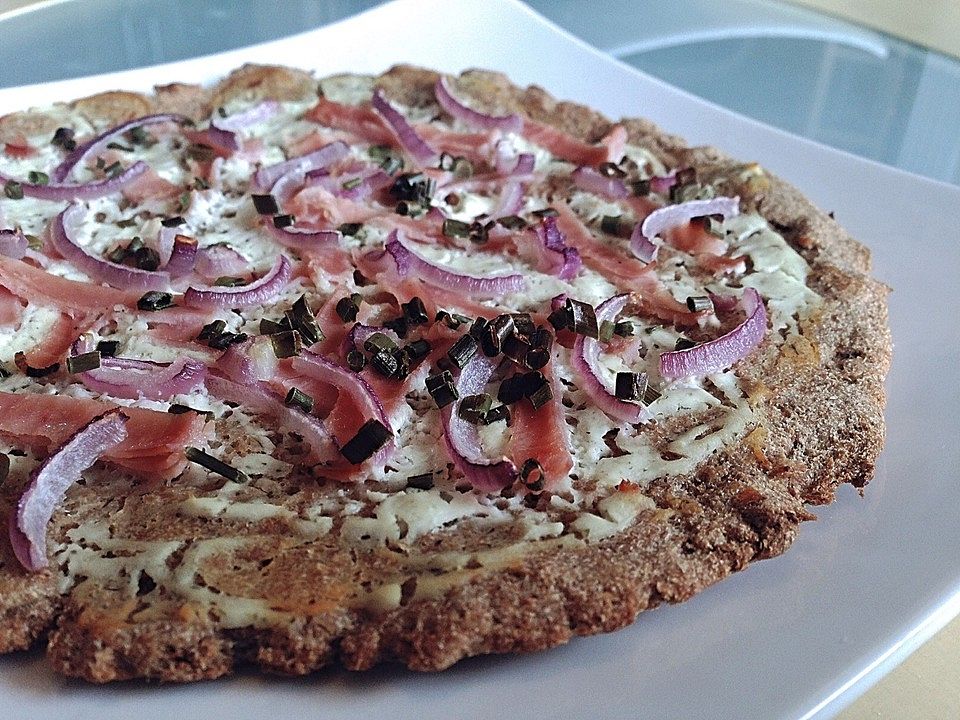 Vollkorn-Kleie-Flammkuchen von Roecki0815| Chefkoch