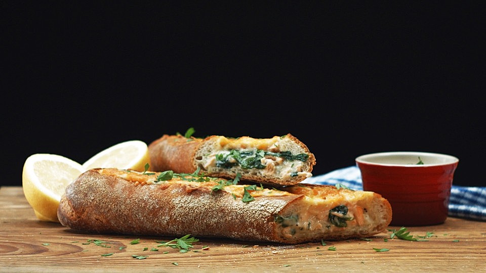 Gefülltes Lachs-Spinat-Baguette von Chefkoch-Video