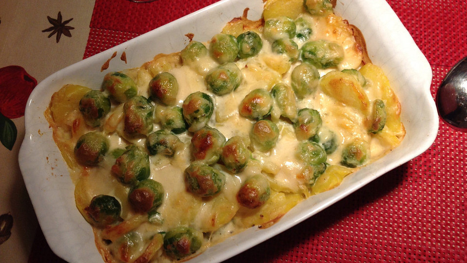 Rosenkohl-Kartoffel-Gratin von voyaga81 Rosenkohl-Kartoffel-Gratin von voyaga81