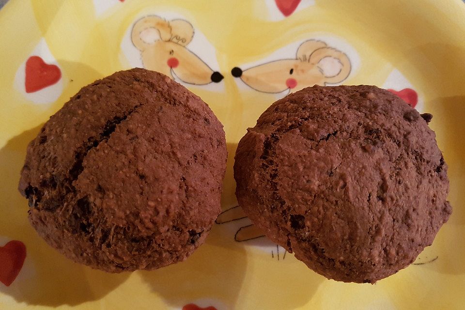 Muffins vegan, eifrei, milchfrei, glutenfrei