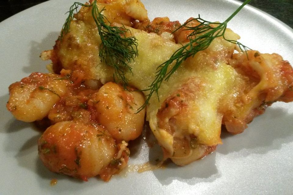 Gnocchi-Auflauf Frutti di Mare