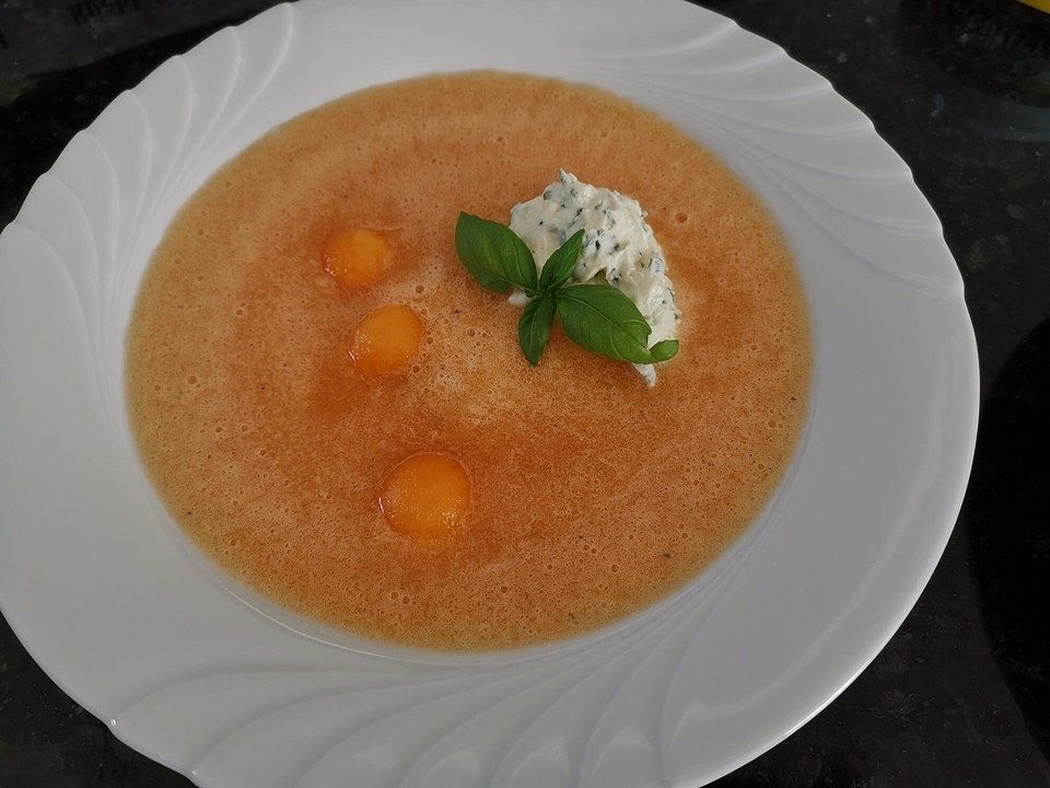 Melonenkaltschale mit Basilikumjoghurt von ars_vivendi| Chefkoch