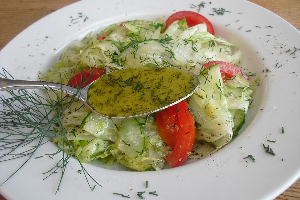 Honig-Senf-Dressing mit Dill