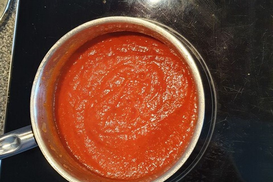 Kalorienarmes, superfrisches Tomatenketchup