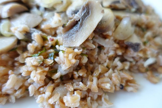 Dinkel mit Champignons von hefide| Chefkoch