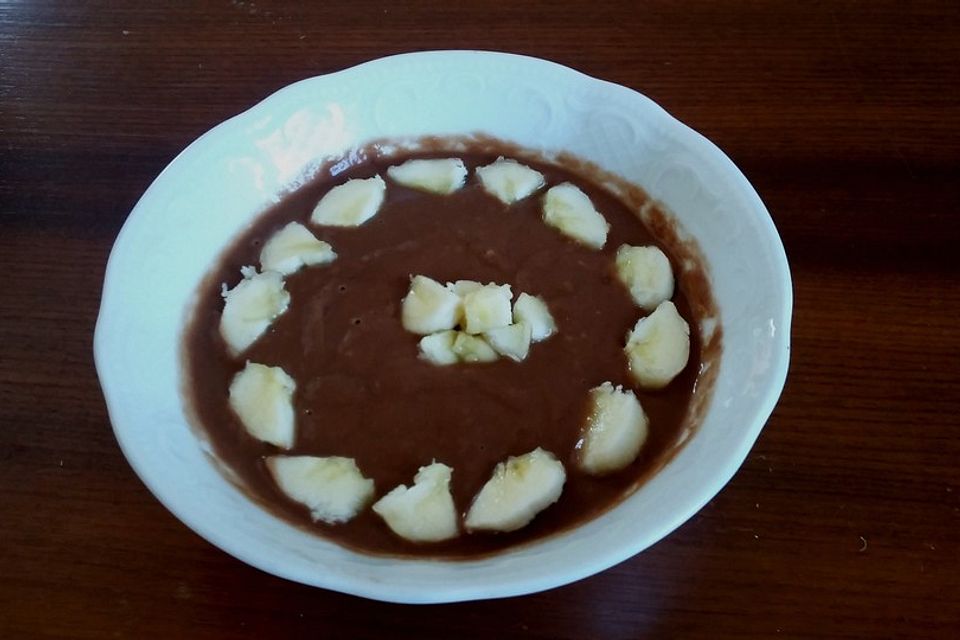 "Mousse au Chocolat", vegane Schokocreme aus Bananen