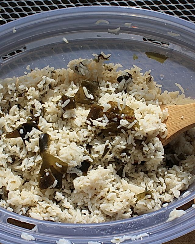 Algen-Reis aus dem Dampfgarer