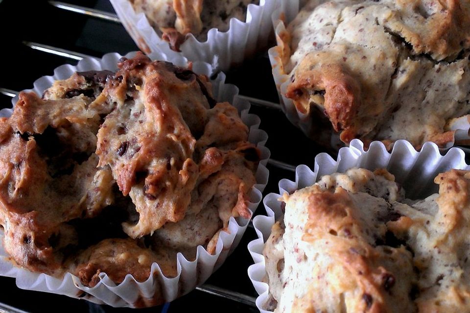 Glutenfreie Schoko-Nuss-Muffins