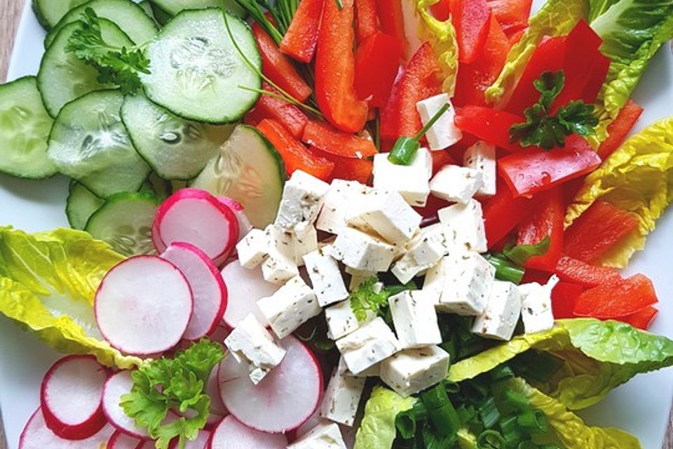 Bauernsalat mit Feta