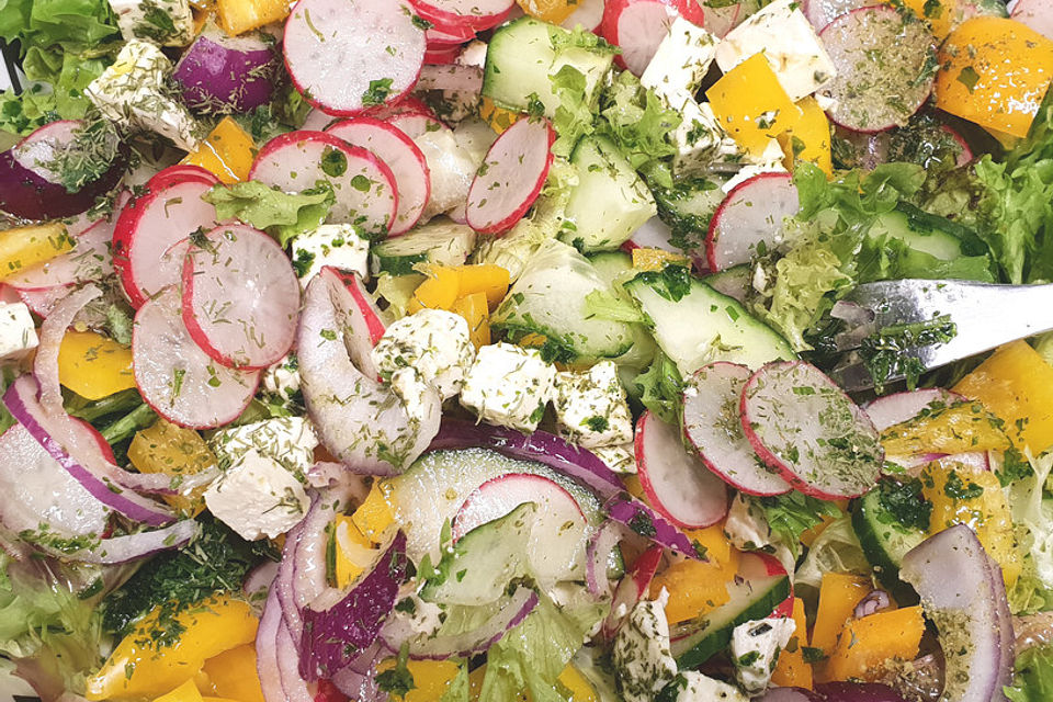 Bauernsalat mit Feta