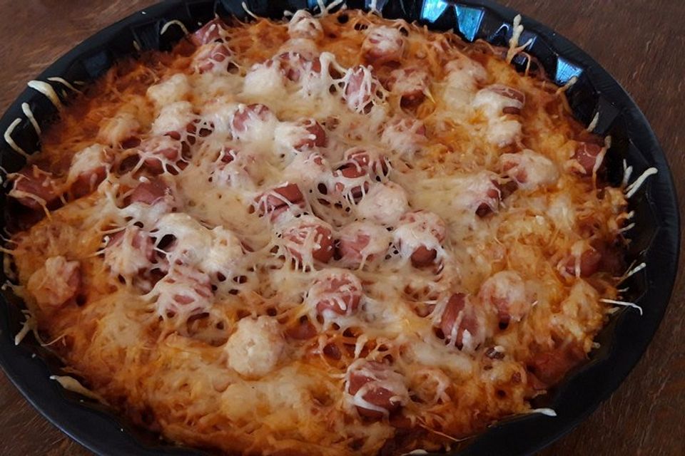 Spaghetti-Bolognese-Kuchen