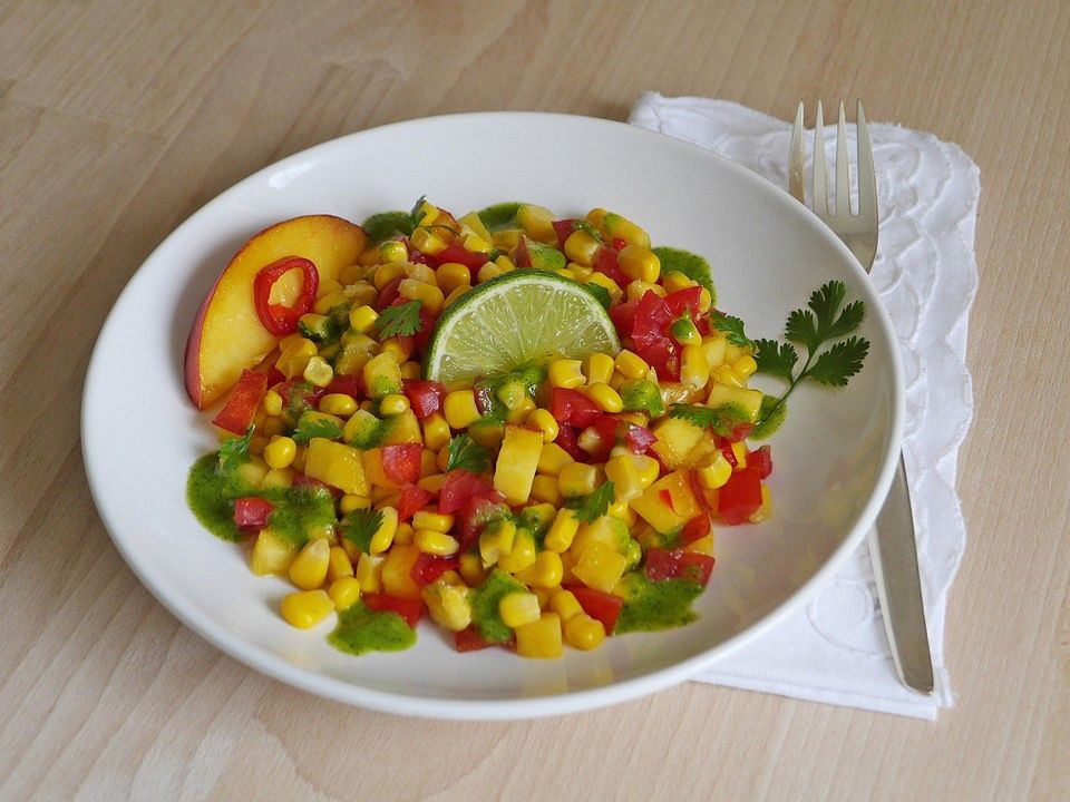 Nektarinen-Tomaten-Mais-Salat von ars_vivendi| Chefkoch