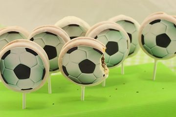 Fußball Cookie-Pops