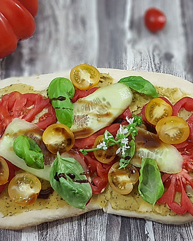 Salat Pizza selber machen