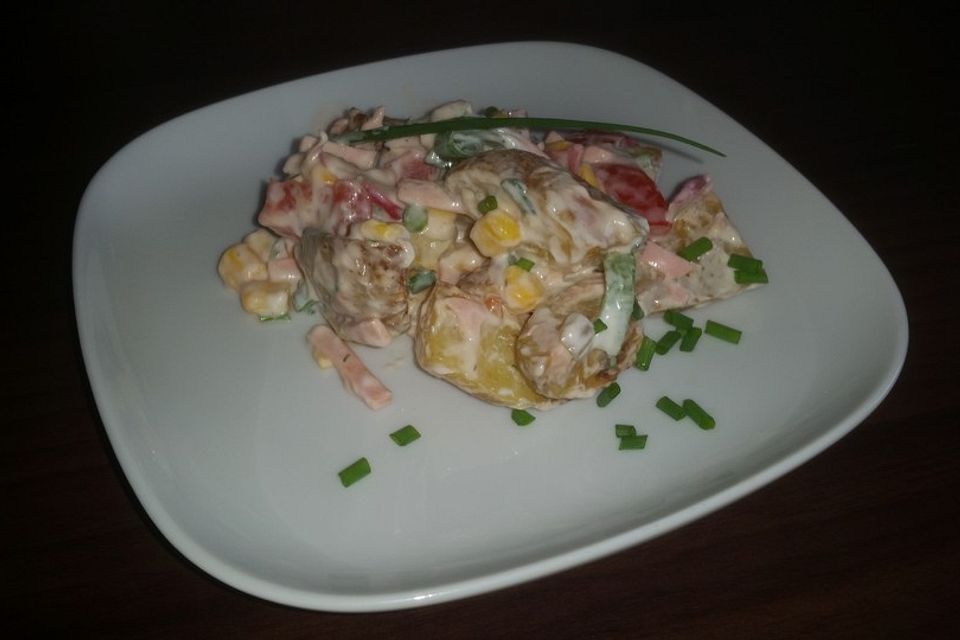 Kartoffelspalten-Salat