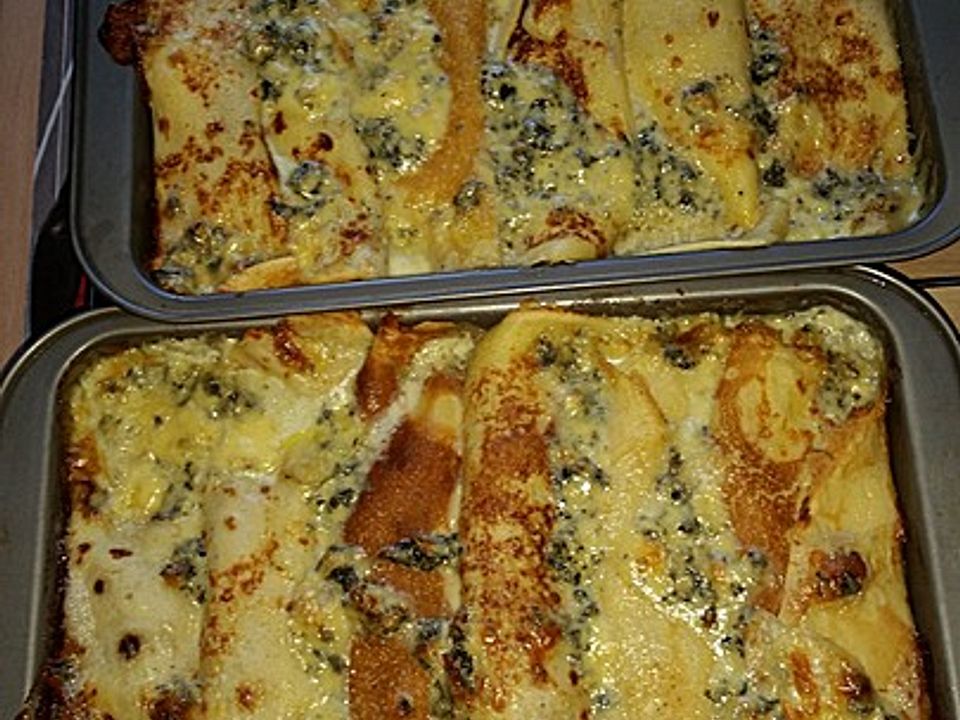 Überbackene Pfannkuchen mit Hähnchen - Gurken - Füllung von sile | Chefkoch