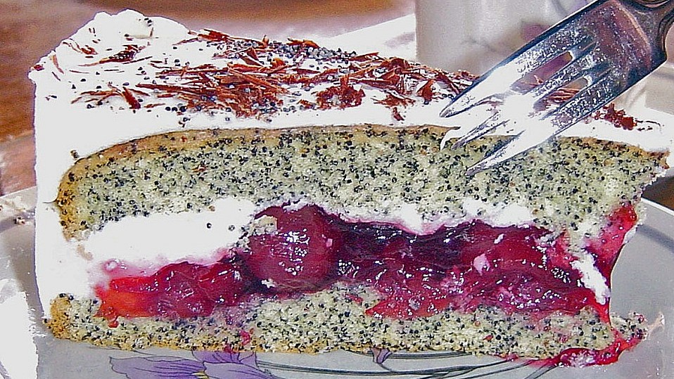 Mohn - Kirsch - Torte von hippo62