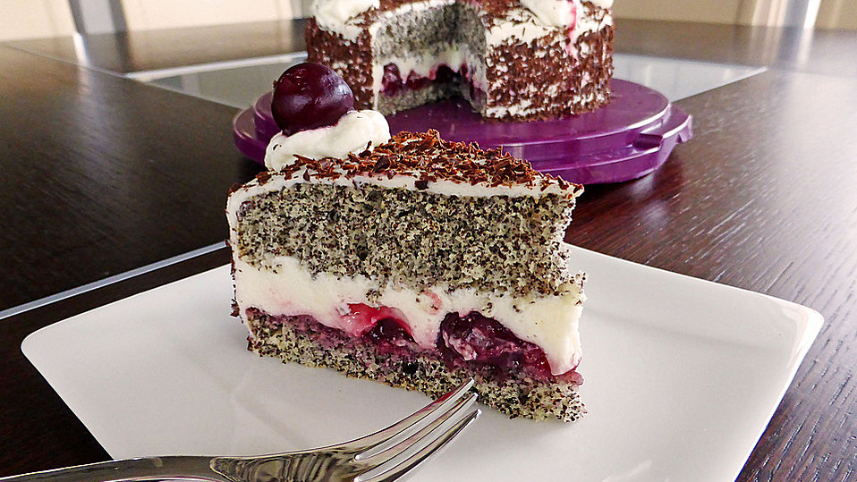 Mohn - Kirsch - Torte von hippo62