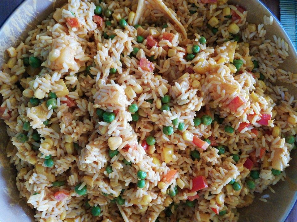 Reissalat mit Curry-Kokosmilch-Dressing - Kochen Gut | kochengut.de