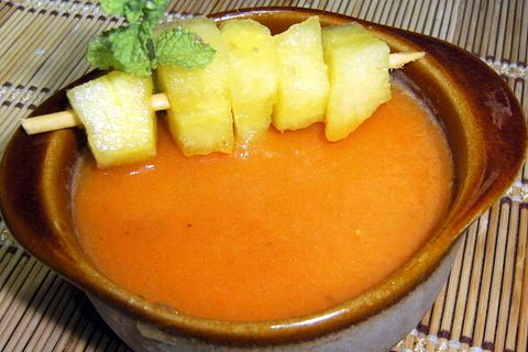 Gazpacho de sandía amarilla von Carco| Chefkoch