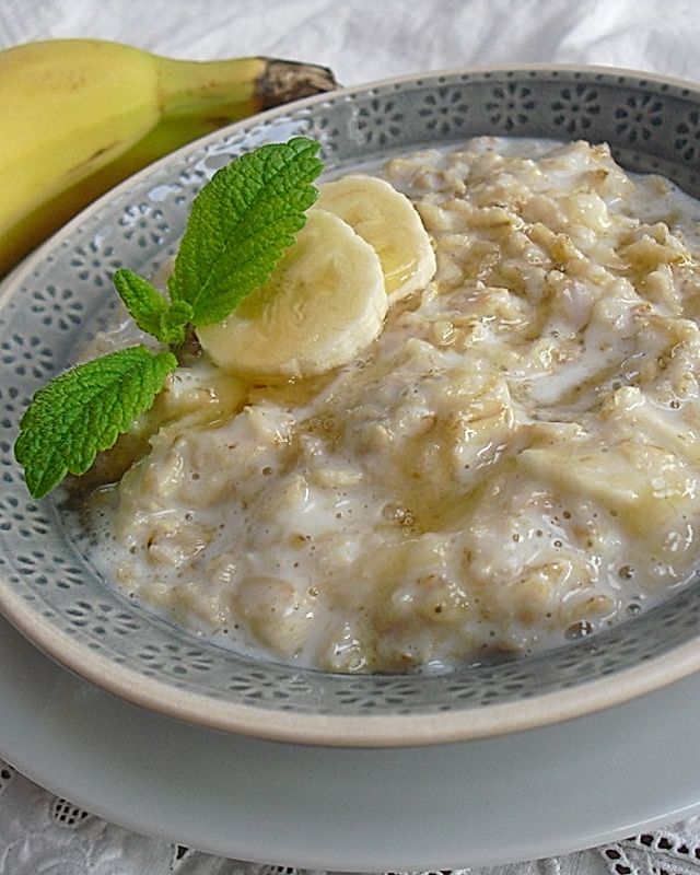 Honig-Bananen-Porridge