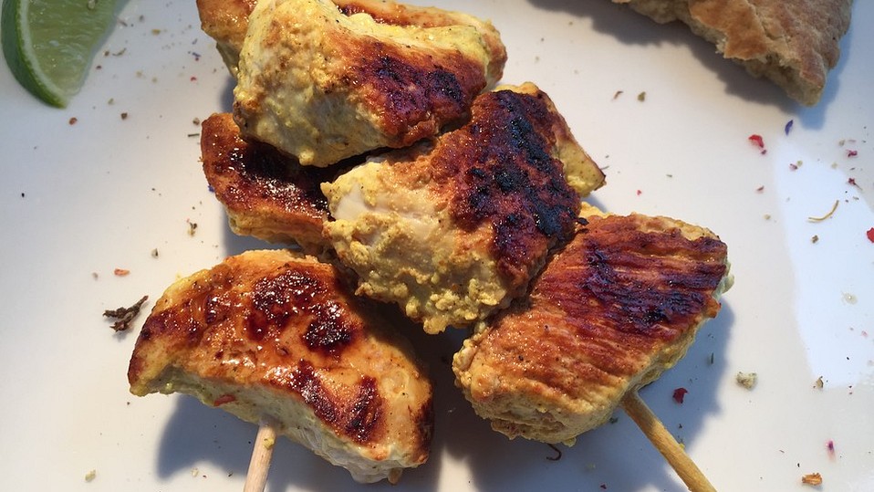 Indische Hähnchenspieße von SessM