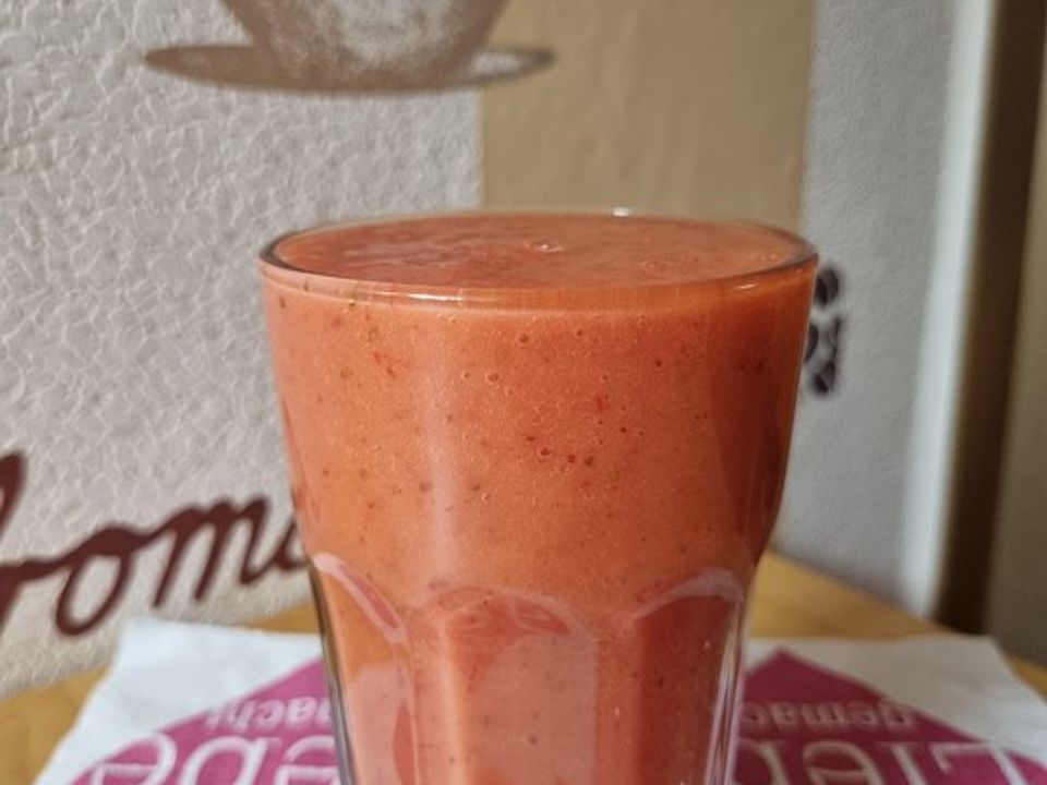 Mango-Erdbeer-Smoothie von LaRosalie| Chefkoch