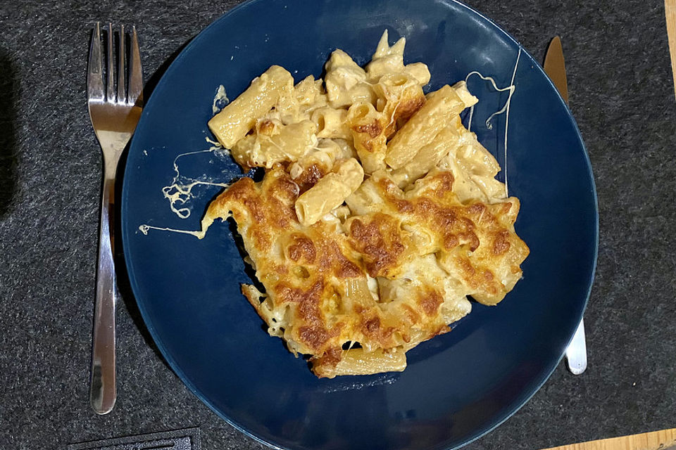 Chicken Alfredo überbacken