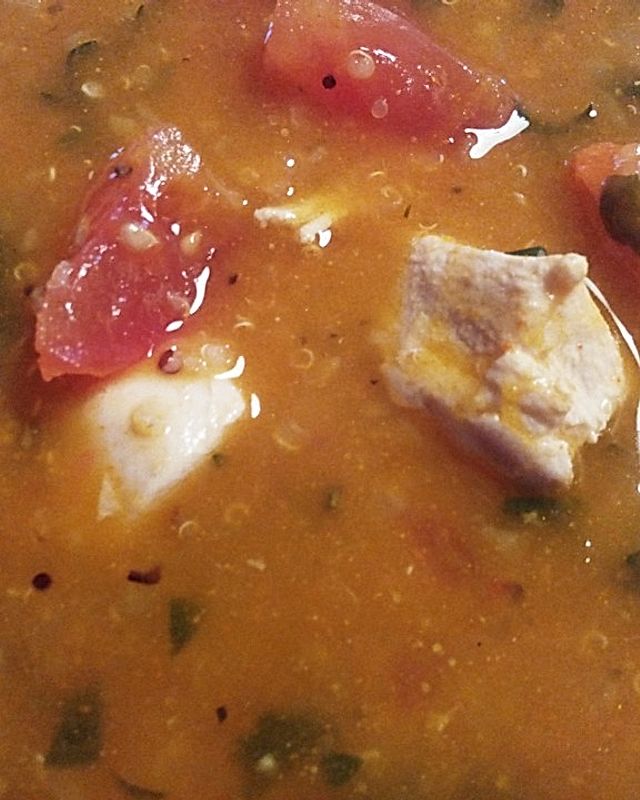 Kürbis-Quinoa-Hühnchen-Stew