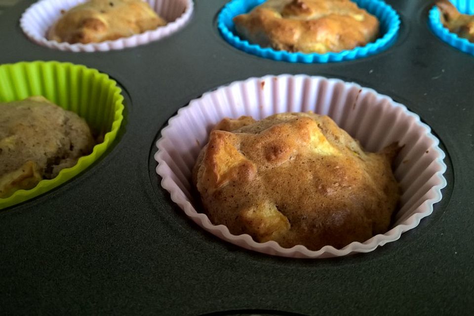 Apfelmuffins ohne Zucker