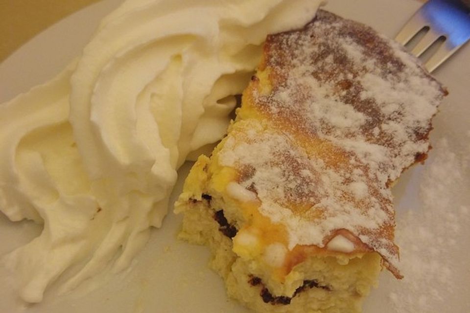 Low carb Käsekuchen mit Schokoladenkern